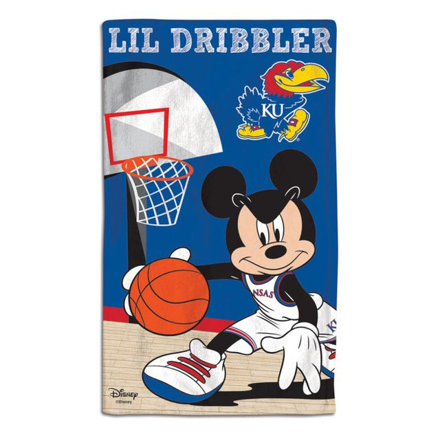 Kansas Jayhawks / Disney BASKETBALL Burp Cloth 10" x 17"