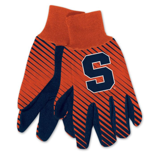 Guantes de dos tonos para adultos de color naranja Syracuse