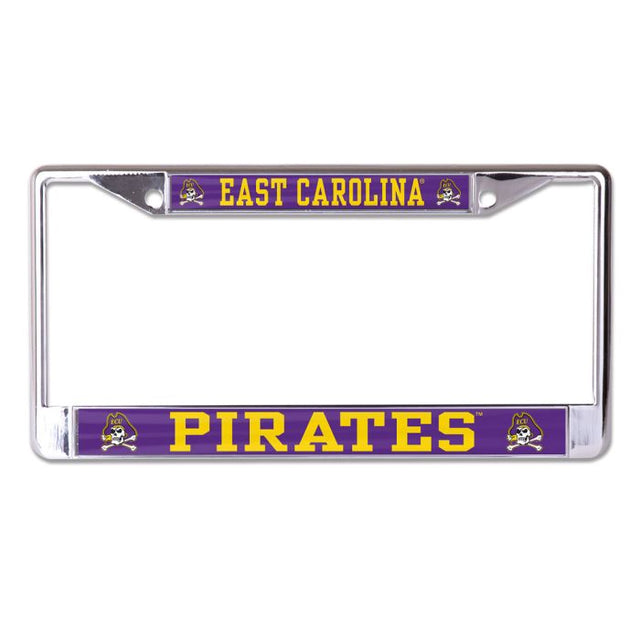 East Carolina Pirates MEGA Lic Plt Frame S/L Printed