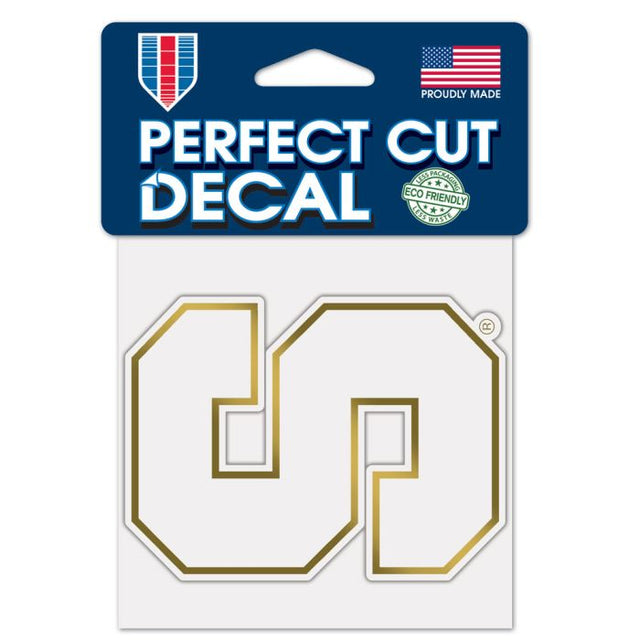 Calcomanía Syracuse Orange GOLD metalizada de 4" x 4"