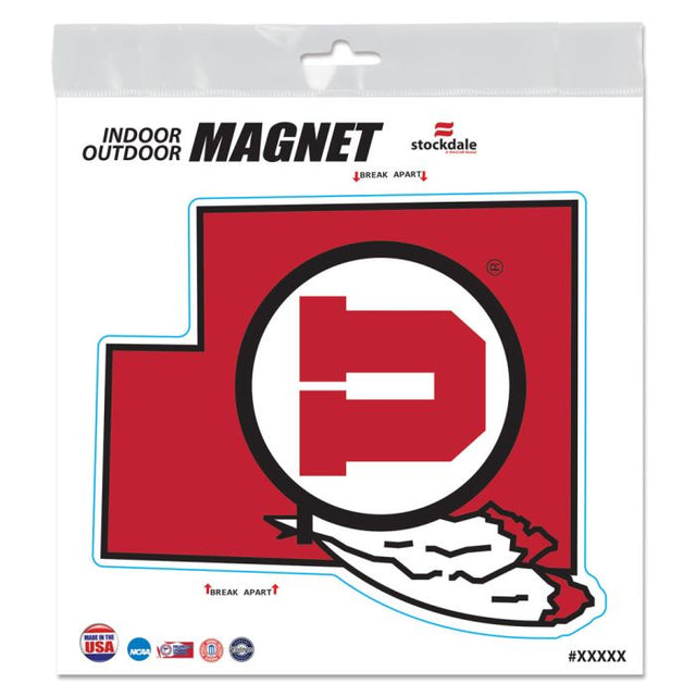 Utah Utes STATE Outdoor Magnets 6" x 6"