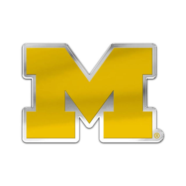 Michigan Wolverines Auto Badge w/color
