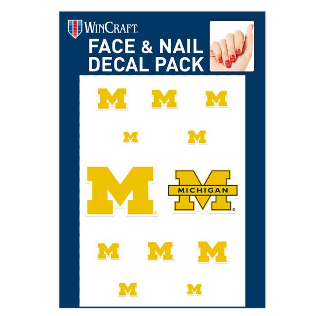 Michigan Wolverines Nail Cals