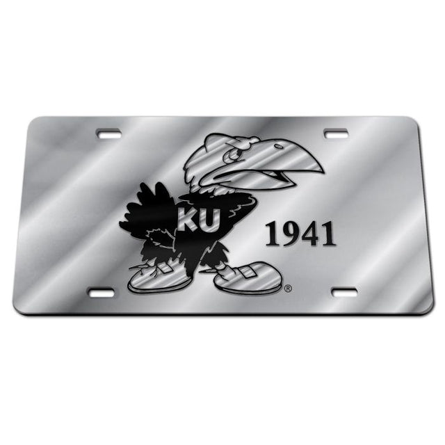 Kansas Jayhawks /College Vault Specialty Acrylic License Plate