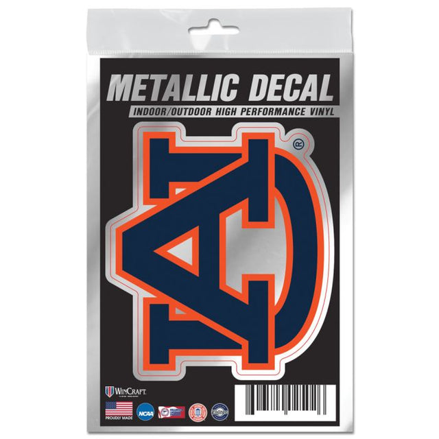Auburn Tigers Decal Metallic 3" x 5"
