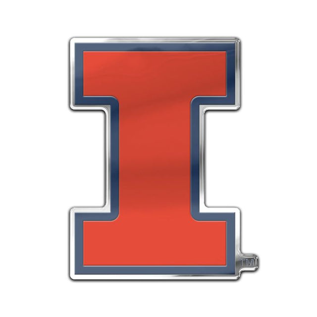 Insignia para automóvil de Illinois Fighting Illini con color