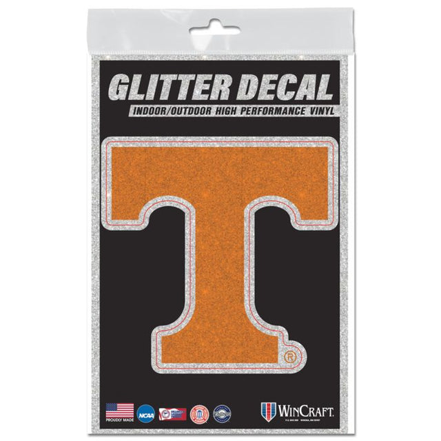 Calcomanía con brillantina de Tennessee Volunteers de 3" x 5"