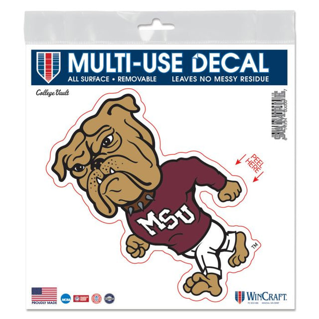 Calcomanía para todas las superficies de Mississippi State Bulldogs/College Vault, 6" x 6"
