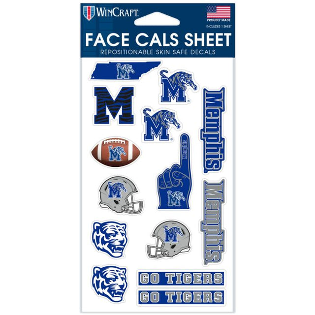Memphis Tigers Face Cals 4" x 7"