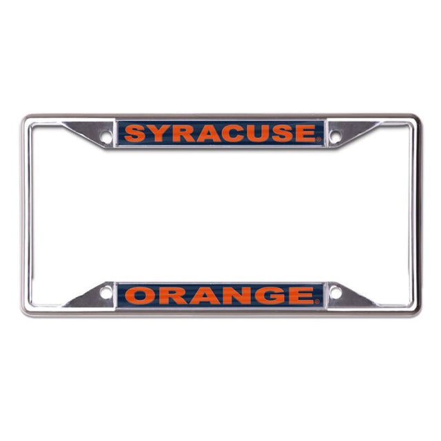 Marco de acero inoxidable con licencia Syracuse Orange impreso