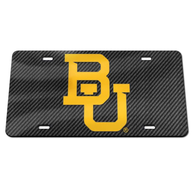 Matrícula acrílica especial de los Baylor Bears