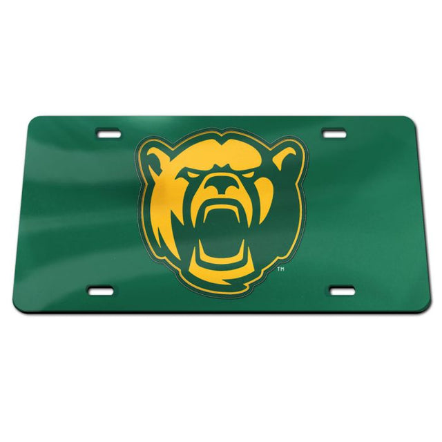 Matrícula acrílica especial de los Baylor Bears