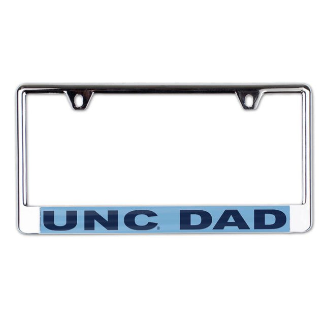 North Carolina Tar Heels DAD Lic Plate Frame B/O Printed