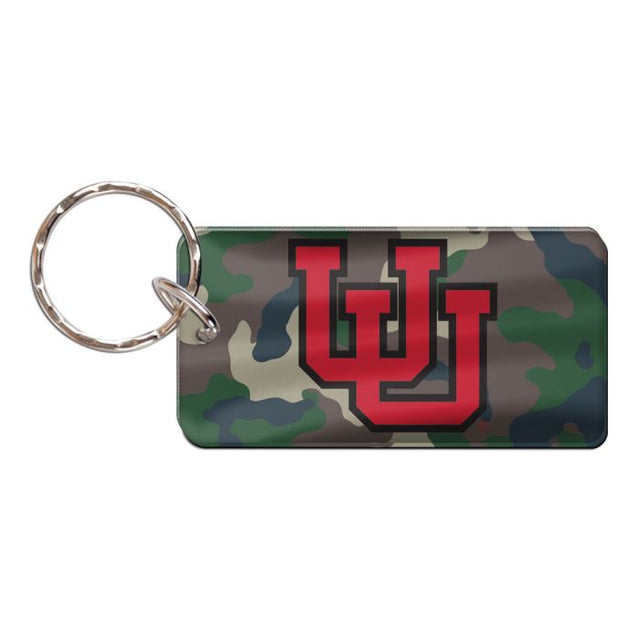 Utah Utes Camo Keychain Rectangle