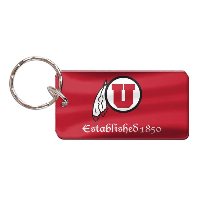 Utah Utes established Keychain Rectangle