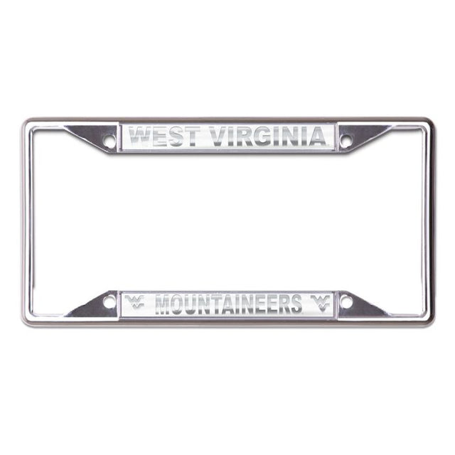 West Virginia Mountaineers FROSTED Lic Plt Frame S/S Printed