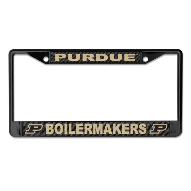 Licencia de chasis de aluminio de tamaño pequeño y grande con impresión de Purdue Boilermakers CARBON