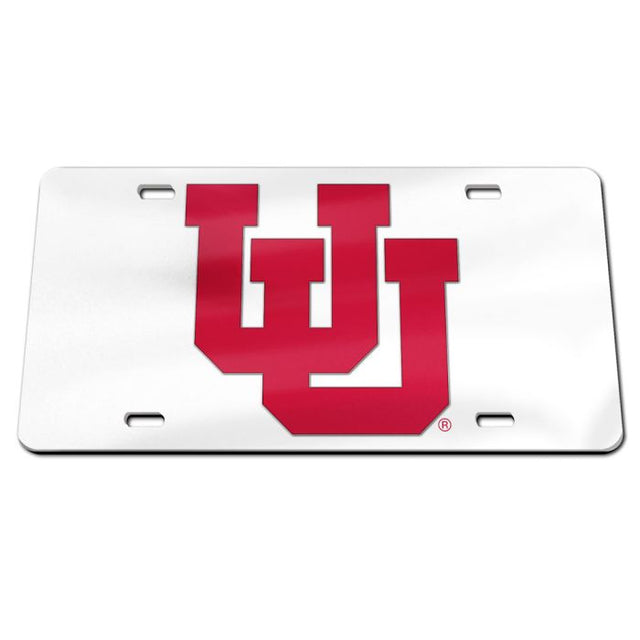 Utah Utes Specialty Acrylic License Plate