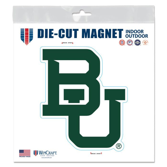 Imanes para exteriores de los Baylor Bears de 6" x 6"
