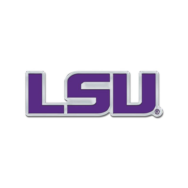 LSU Tigers Colored Chrome Free Form Auto Emblem