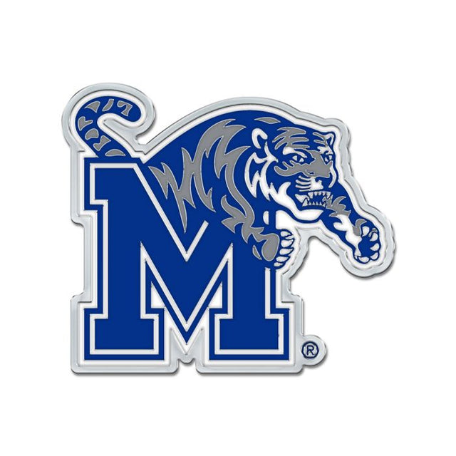Memphis Tigers Colored Chrome Free Form Auto Emblem