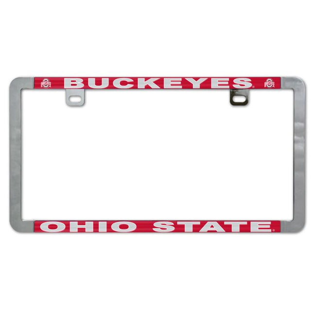 Ohio State Buckeyes Metal Lic. Plate Frame Slim