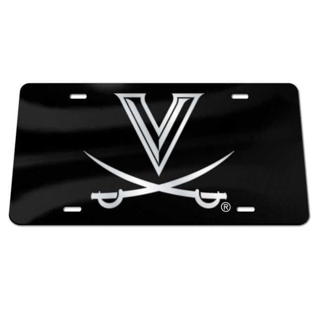 Matrícula acrílica especial de los Virginia Cavaliers