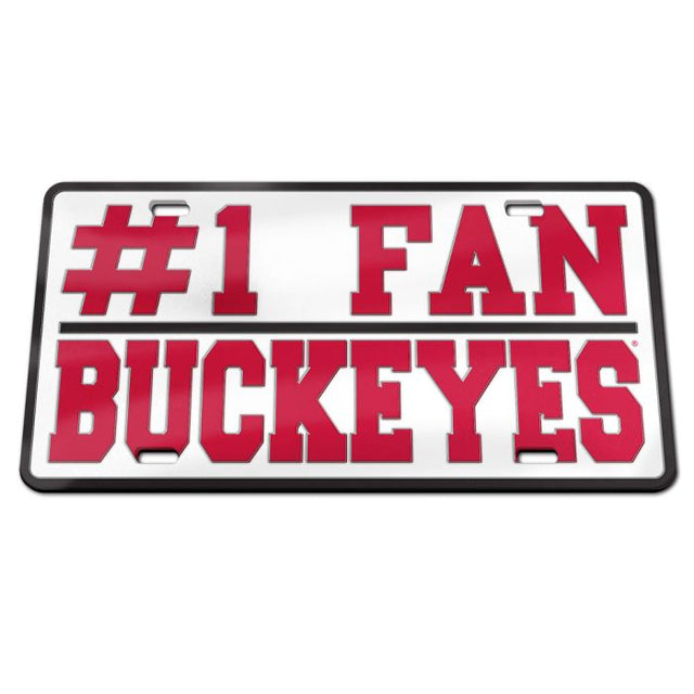 Ohio State Buckeyes Specialty Acrylic License Plate