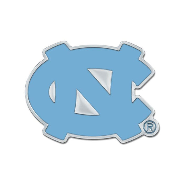 North Carolina Tar Heels Colored Chrome Free Form Auto Emblem