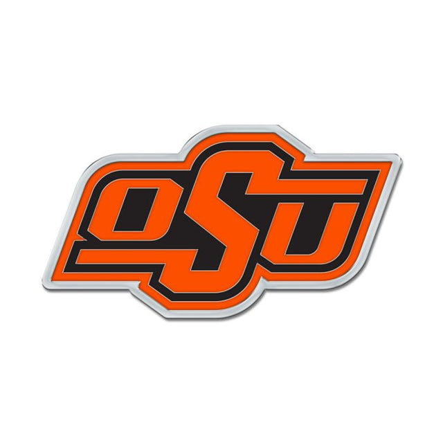 Oklahoma State Cowboys Colored Chrome Free Form Auto Emblem