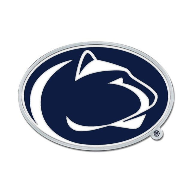 Penn State Nittany Lions Colored Chrome Free Form Auto Emblem