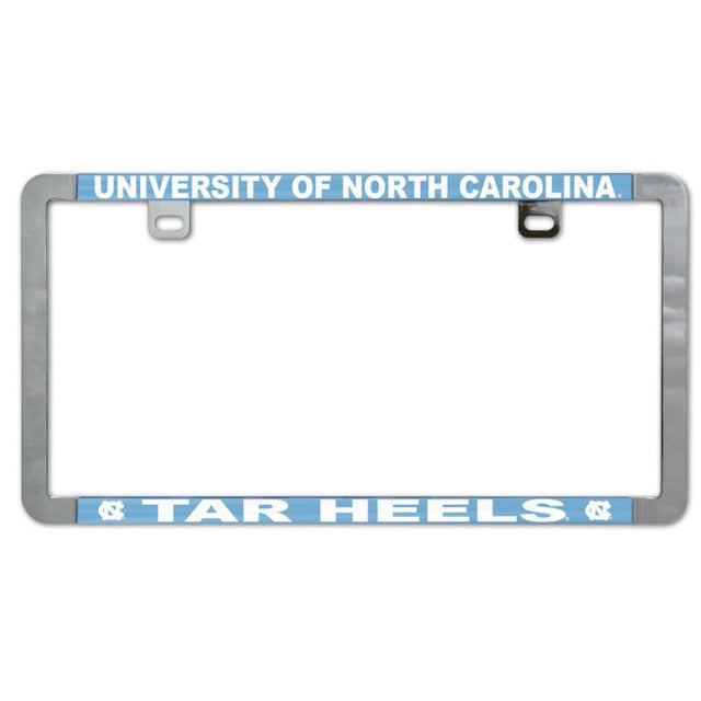 North Carolina Tar Heels Metal Lic. Plate Frame Slim