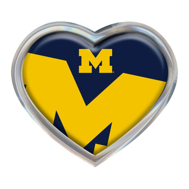 Michigan Wolverines Chrome Metal Domed Emblem