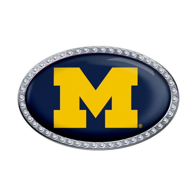 Michigan Wolverines Chrome Metal Domed Emblem