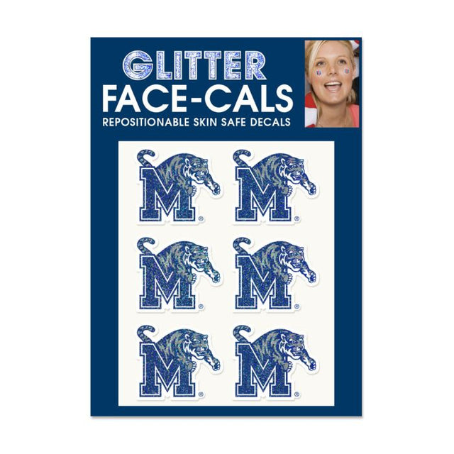 Memphis Tigers Glitter Tattoo 6 Pack