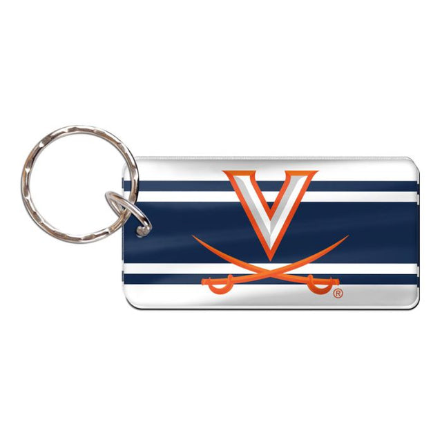 Llavero rectangular de los Virginia Cavaliers