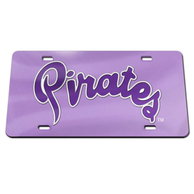 East Carolina Pirates POWDER PURPLE Specialty Acrylic License Plate