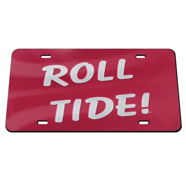 Alabama Crimson Tide ¡ROLL TIDE! Matrícula acrílica especial