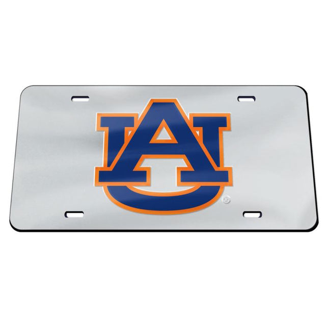 Auburn Tigers SILVER BACKGROUND Specialty Acrylic License Plate