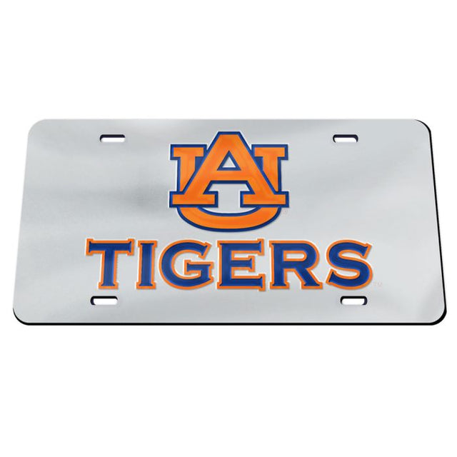 Auburn Tigers AU TIGERS SILVER BACKGROUND Acrylic Classic License Plates