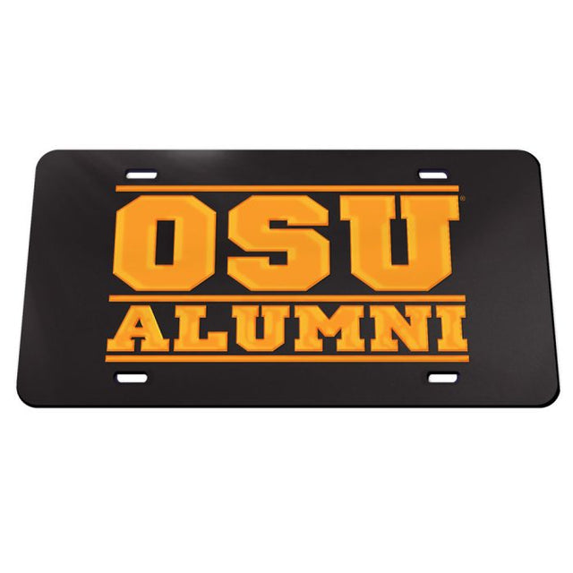 Oklahoma State Cowboys BLACK BACKGROUND Acrylic Classic License Plates