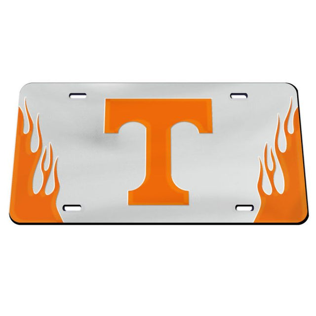 Placas de matrícula clásicas de acrílico FLAMES de Tennessee Volunteers