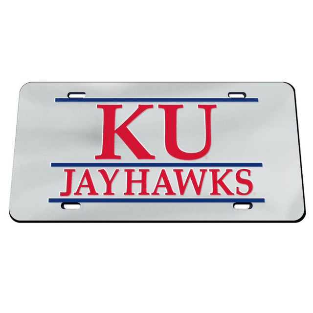 Kansas Jayhawks Acrylic Classic License Plates