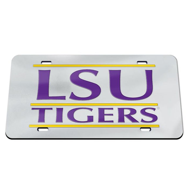 LSU Tigers CLEAR BACKGROUND Acrylic Classic License Plates