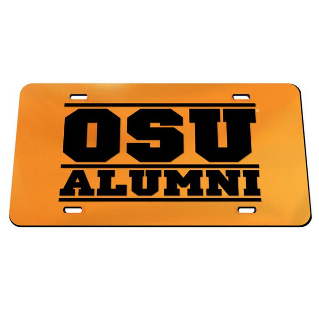Oklahoma State Cowboys ORANGE BACKGROUND Specialty Acrylic License Plate