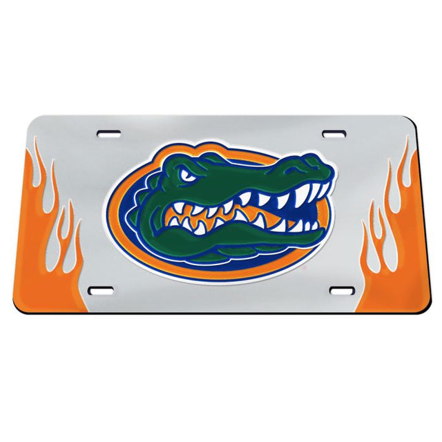 Matrícula acrílica especial FLAMES de Florida Gators