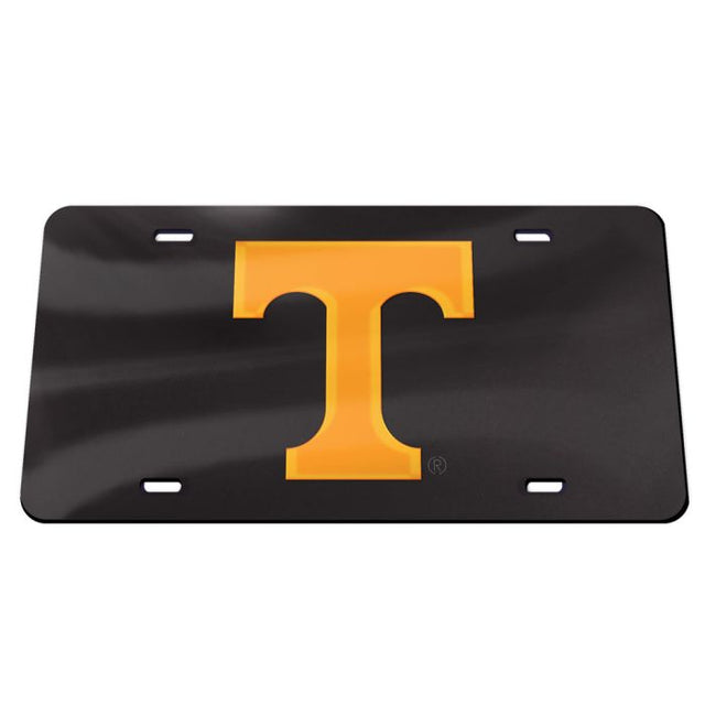 Placa de matrícula acrílica especial de Tennessee Volunteers T ORANGE BKGD BLACK