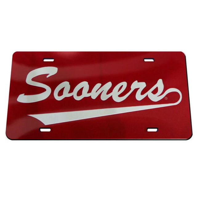 Oklahoma Sooners Specialty Acrylic License Plate