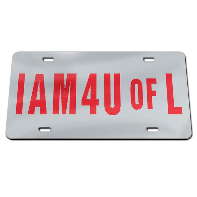 Placas de matrícula clásicas de acrílico de los Louisville Cardinals