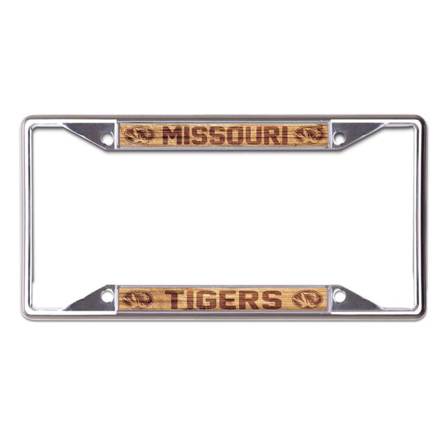 Marco de madera con licencia de Missouri Tigers, de acero inoxidable, estampado